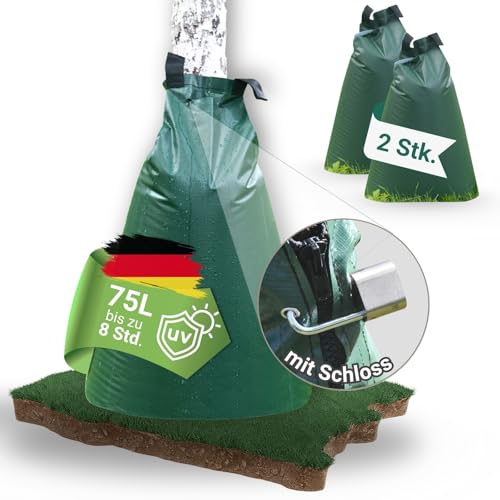 dm-folien Baumbewässerungsbeutel mit Schloss I 75 Liter I 2 Stück I Bewässerungssack aus robustem PVC I Baumsack zur Bewässerung von Bäumen I UV-beständiger & reißfester Bewässerungsbeutel dm-folien Baumbewässerungsbeutel mit Schloss I 75 Liter I 2 Stück I Bewässerungssack aus robustem PVC I Baumsack zur Bewässerung von Bäumen I UV-beständiger & reißfester Bewässerungsbeutel von dm-folien gmbh