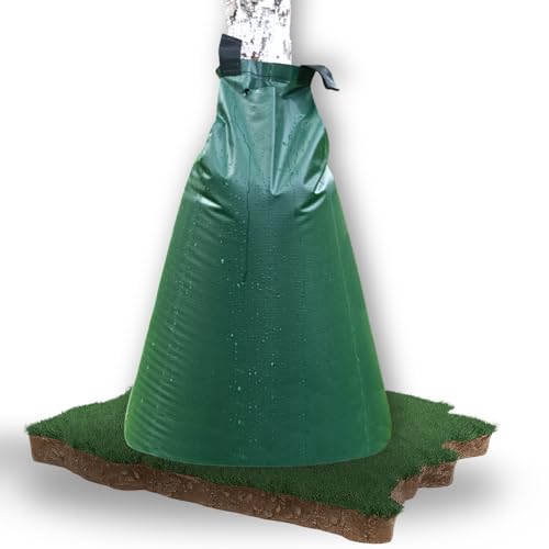 dm-folien Baumbewässerungsbeutel mit Schloss I 75 Liter I 2 Stück I Bewässerungssack aus robustem PVC I Baumsack zur Bewässerung von Bäumen I UV-beständiger & reißfester Bewässerungsbeutel von dm-folien gmbh