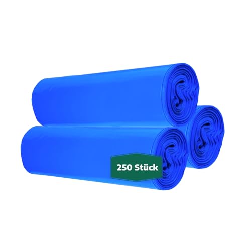 dm-folien Blaue Müllsäcke 120 Liter I 250 Stück I 700 x 1100 mm I Große Abfallbeutel für leichte bis mittelschwere Abfälle I Reißfeste Müllbeutel aus LDPE Regenerat I Foliensäcke 32 my dm-folien Blaue Müllsäcke 120 Liter I 250 Stück I 700 x 1100 mm I Große Abfallbeutel für leichte bis mittelschwere Abfälle I Reißfeste Müllbeutel aus LDPE Regenerat I Foliensäcke 32 my von dm-folien gmbh