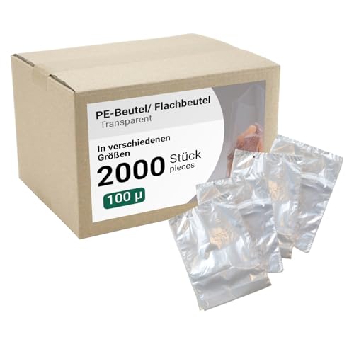 dm-folien PE-Beutel 2000 Stück I viele Größen I 150x200mm I Lebensmittelechte Flachbeutel 100µ I Transparente Beutel aus LDPE I Reißfeste Verpackungsbeutel für Lebensmittel & Dokumente dm-folien PE-Beutel 2000 Stück I viele Größen I 150x200mm I Lebensmittelechte Flachbeutel 100µ I Transparente Beutel aus LDPE I Reißfeste Verpackungsbeutel für Lebensmittel & Dokumente von dm-folien gmbh