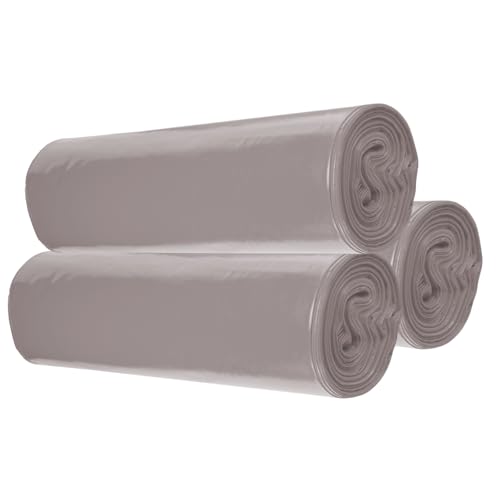 dm-folien Graue Müllsäcke 60 Liter I 250 Stück I 600 x 800 mm I Große Abfallbeutel für leichte bis mittelschwere Abfälle I Reißfeste Müllbeutel aus LDPE Regenerat I Foliensäcke 32 my von dm-folien gmbh