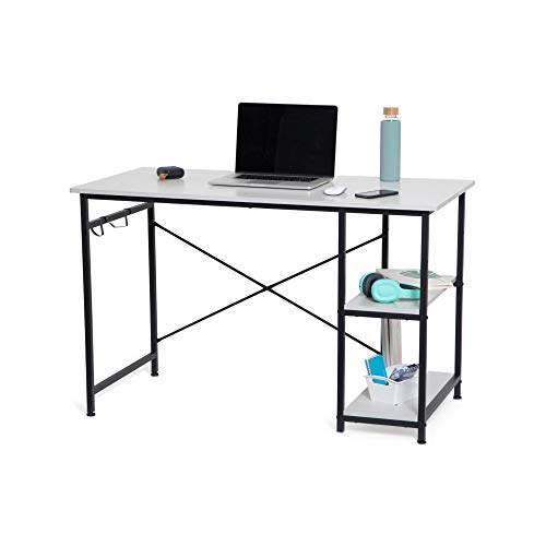 Scrivania con 2 ripiani - Colore bianco von dmail