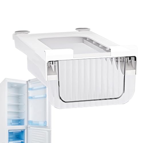 Kühlschrank-Schubladen-Organizer, Kühlschrank-Schubladen, ausziehbare Kühlschrank-Organizer-Boxen – stapelbare Kühlschrank-Schublade, Aufbewahrungsbehälter für Obst, Gemüse, Eier, Getränke von dmqdu