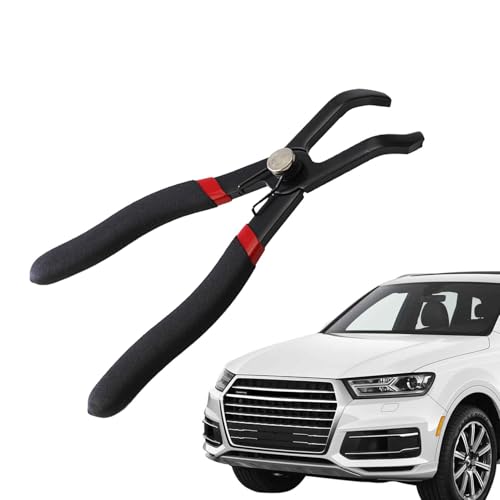 dmqdu Auto-Entfernungszangen, Zange zum Entfernen von Clips, Entfernungszange aus Stahl für Panelbefestigungen, abgewinkelte Zange für runde Nägel, Werkzeug zum Entfernen von Nägeln für Autos von dmqdu