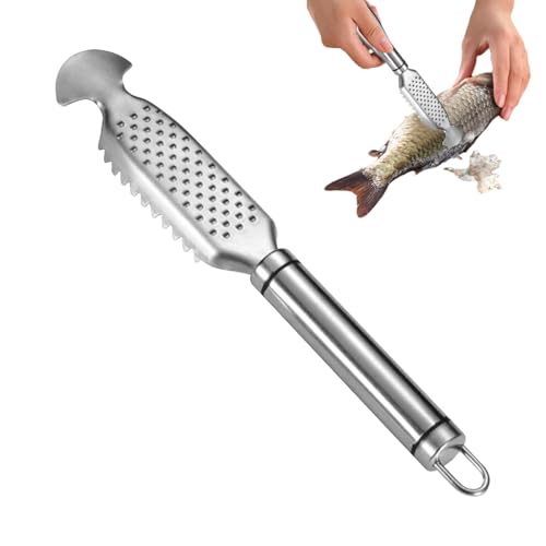 dmqdu Fischschuppenentferner, Fischschuppenentferner | Fischschuppenentfernungswerkzeug aus Edelstahl mit Ingwerreibe-Design, Fischreinigungswerkzeug, von dmqdu