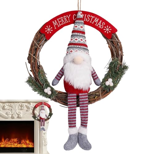 dmqdu GNOME-, Weihnachtskranz – GNOME-, künstliche Dekoration für Eingangstür, Exquisite Wandgirlande für Türen und Fenster, Festliche Feiertage, für Freunde und dmqdu GNOME-, Weihnachtskranz – GNOME-, künstliche Dekoration für Eingangstür, Exquisite Wandgirlande für Türen und Fenster, Festliche Feiertage, für Freunde und von dmqdu