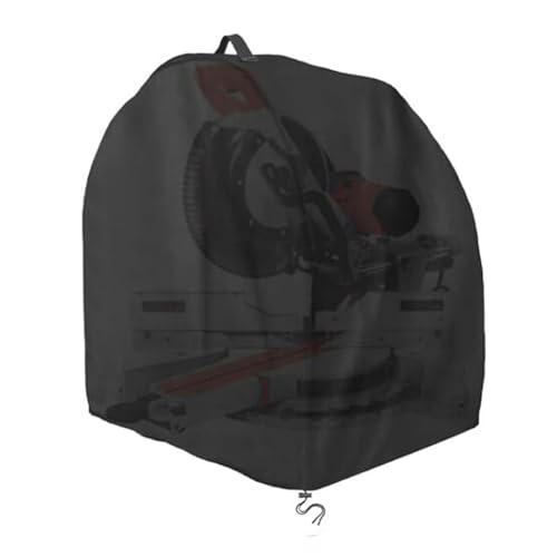 dmqdu Gehrungssägenabdeckung, Tischsägenabdeckung, wasserdichte Hobelabdeckung | Werkzeugmaschinen, Oxford-Stoffbezug, 28,3 x 24 x 28,3 Zoll für die meisten Gehrungssägen von dmqdu