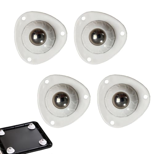 dmqdu Kleberollen zum Kleben auf Rollen | 4 x Riemenscheibe Rollen Schieberegler Kleberolle mit 360 Grad drehbarem Kleberolle für Mülltonnen, Kleinmöbel dmqdu Kleberollen zum Kleben auf Rollen | 4 x Riemenscheibe Rollen Schieberegler Kleberolle mit 360 Grad drehbarem Kleberolle für Mülltonnen, Kleinmöbel von dmqdu