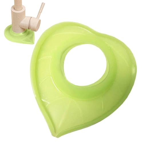 dmqdu Mini-Küchenspüle-Matte - Einstellbare Herz-Hahnmatte, Spritzschutz für Silikonhahn, Schutz für Küchenspüle, Spritzschutz, Spülbeckenschutz, Ta von dmqdu
