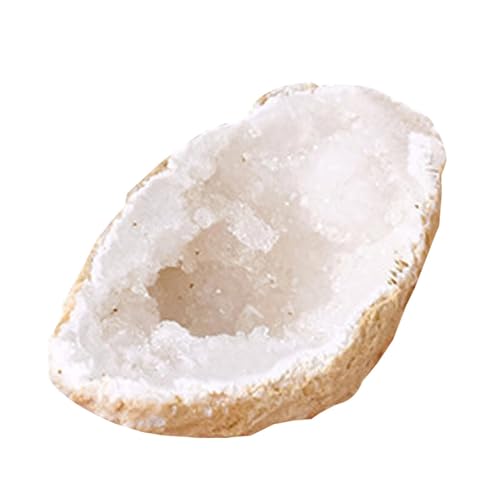 dmqdu Natürliche Achatsteine, Achatscheiben, Dekoration aus Achatstein, Dekoration aus Füllhorn, hohlem Achatstein- von dmqdu