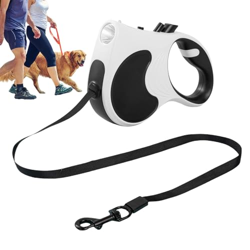 dmqdu Robustes Hundeseil, langes Bleiseil für Hunde, einziehbares Seil für Hunde mit Taschenlampe, Dressurleine mit Bremse und Knopfverriegelung, 16 cm dmqdu Robustes Hundeseil, langes Bleiseil für Hunde, einziehbares Seil für Hunde mit Taschenlampe, Dressurleine mit Bremse und Knopfverriegelung, 16 cm von dmqdu