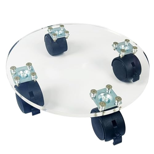 dmqdu Rollen für mit Rädern, Halterung für Roller, Blumentopfständer mit Rollen und rollendem Blumenkastensockel | robuste runde Blumenkastenrollen für den Außenbereich, Ständer dmqdu Rollen für mit Rädern, Halterung für Roller, Blumentopfständer mit Rollen und rollendem Blumenkastensockel | robuste runde Blumenkastenrollen für den Außenbereich, Ständer von dmqdu