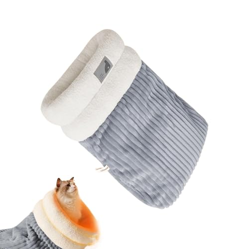 dmqdu Schlafsack für Katzen, bequemer Schlafsack für Katzen | Schlafsack bequem und warm für Katzen – Schlafsack warm Winter für Hunde und Katzen, weiches Bett aus Plüsch für von dmqdu