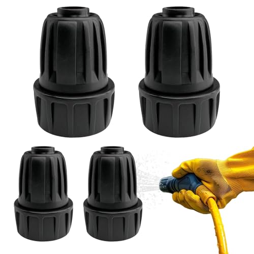 dmqdu Schlauchverbinder für Tropfbewässerung, Wasserhahn-Adapter für Tropfbewässerung, 4 x Garten-Wasserhahn-Anschlüsse für Rohre – Verbindungsstücke von dmqdu