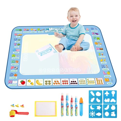 dmqdu Wassermalmatte, Wassermalmatte, Malmatte, Kritzelbrett, Kritzelmatte, Spielzeug | Bastelmatte für Aquarellmalerei, wiederverwendbar, von dmqdu