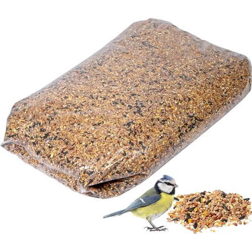 dobar® Wildvogelfutter 25 kg Streufutter - Ganzjahresvogelfütterung - Vogelfutter für Futtersäulen/Vogelfutterhäuser - Vogelfutter 25 kg von dobar