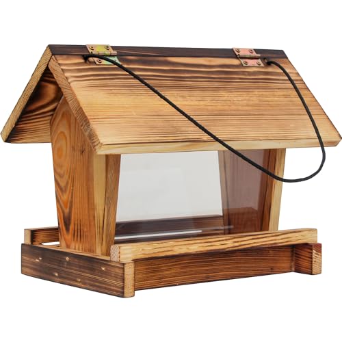 dobar ® Vogelhaus Llama hängend, geflammt - Futterstation für Wildvögel - Wildvogelfutterplatz - 26 x 15 x 21 cm von dobar