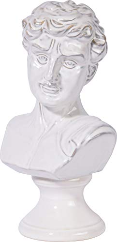 dobar 10435e Gartenfigur Ajax Gr. M - Skulptur für draußen - Keramik Büste Mann für Garten - Statue Outdoor - Deko-Körpervase für Haus/Garten/Terrasse - 17 x 14 x 32,5 cm - Weiß dobar 10435e Gartenfigur Ajax Gr. M - Skulptur für draußen - Keramik Büste Mann für Garten - Statue Outdoor - Deko-Körpervase für Haus/Garten/Terrasse - 17 x 14 x 32,5 cm - Weiß von dobar