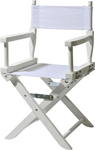 dobar 94410FSCe Mini-Regiestuhl, Faltbarer Kinderstuhl für drinnen und draußen, 32,5 x 34,5 x 61,5 cm, Holz, Weiß/weiß von dobar