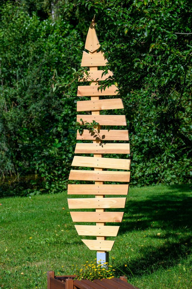 dobar Rankhilfe Großes Design-Rankgerüst "Bambus", 49 x 6 x 197 cm (L x B x H) von dobar