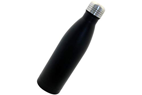 dobman exclusive household Thermosflasche Edelstahl schwarz 0,5 Ltr. als Trinkflasche von dobman exclusive household