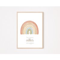 Poster Regenbogen A4 | Bild Kinderzimmer Geschenk Zur Geburt Wandbild Babyzimmer Affirmationsposter Poster Regenbogen A4 | Bild Kinderzimmer Geschenk Zur Geburt Wandbild Babyzimmer Affirmationsposter von doerrtoparadise