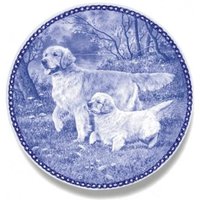"Learning The Trade-Golden Retriever - "Limited Edition" Hundeteller Made in Denmark." von dogplates
