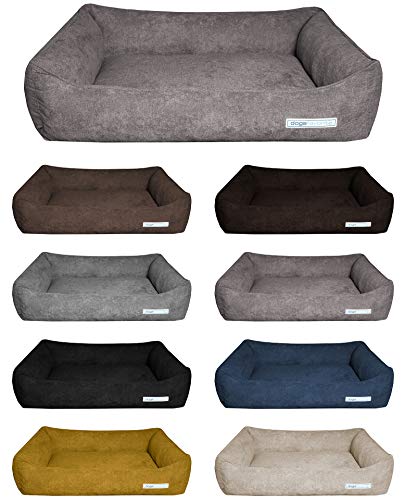 dogsfavorite Hundebett Super Soft Hundebetten Hundekissen Taupe L 115 x 85cm Viscomatte - orthopädisch - 5cm von dogsfavorite