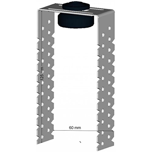 doitBau - 10x Direktabhänger 125mm Abhänghöhe I Direktabhänger Trockenbau für C-Deckenprofile/CD-Deckenprofile I Deckenabhänger für Holzlatten I Direktabhänger für Holzlatten von doitBau