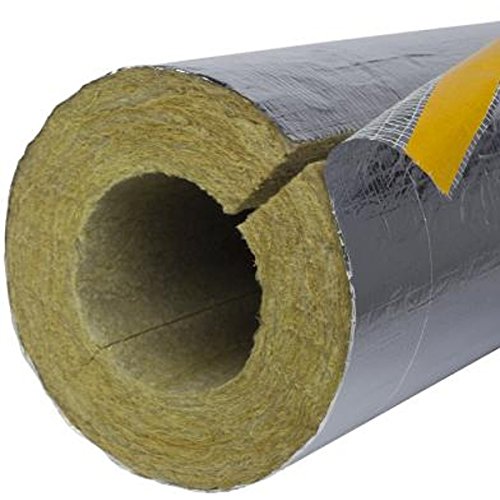 DoitBau – 15x Rohrisolierung 42mm x 1m - Wasserleitung, Klimaanlage oder Heizungsrohre isolieren - alukaschierte Isolierung mit Mineralwolle Dämmung von doitBau