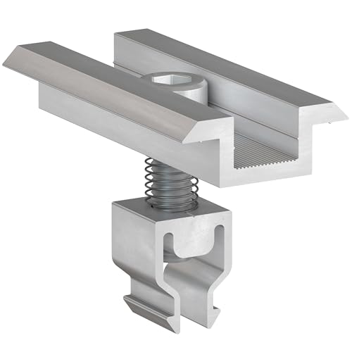 40x doitBau Mittelklemme Klickfix silber für Solarmodule 30-40mm Solarmodul Halterung Befestigung Photovoltaik Solarklemme PV Modul Aluminium Endklemme schwarz Klemmen von doitBau