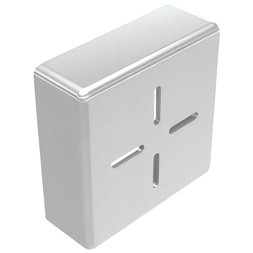 doitBau - 4x Endkappe 40x40 für Solar Montageschiene | Enkappe in Silber für Schienen für Solarmodule | Rohrstopfen 40x40 | Solar Montageschiene Abdeckkappe | Aluprofil 40x40 Zubehör von doitBau
