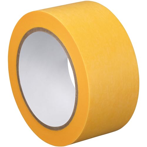 doitBau 12x Goldband 50mm x 50m Premium Maler Abklebeband UV Innen Außen Fineline Tape Lackier Klebeband Japan Washi Papier - rückstandslos entfernbar - extra lange Haftung | wasserabweisend von doitBau