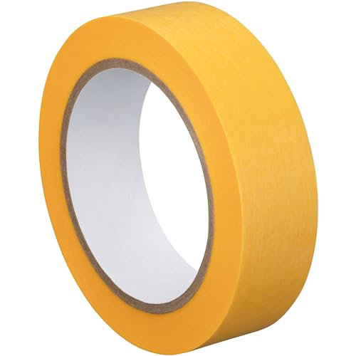 doitBau 24x Goldband 30mm x 50m Premium Maler Abklebeband UV Innen Außen Fineline Tape Lackier Klebeband Farbe Washi - PROFI - rückstandslos entfernbar - extra lange Haftung | wasserabweisend von doitBau