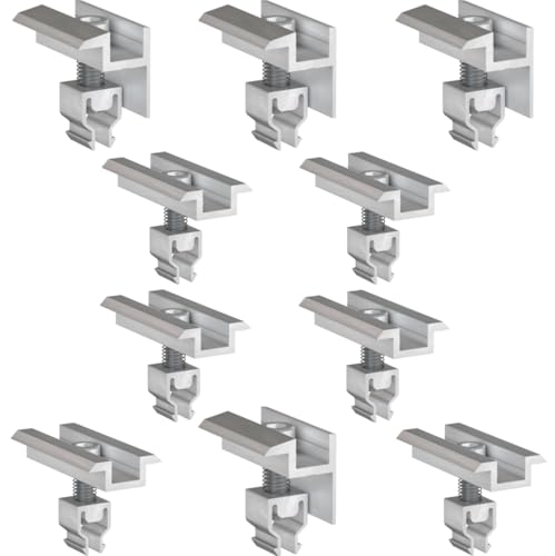doitBau 4 Modul Set Klickfix Silber – vormontierte End‑ und Mittelklemmen aus Aluminium für 30‑40 mm Modulrahmen, schnelle Montage auf PV-Montageschienen, korrosionsbeständig doitBau 4 Modul Set Klickfix Silber – vormontierte End‑ und Mittelklemmen aus Aluminium für 30‑40 mm Modulrahmen, schnelle Montage auf PV-Montageschienen, korrosionsbeständig von doitBau