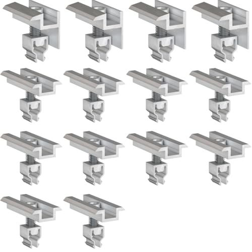 doitBau 6 Modul Set Klickfix Silber – vormontierte End‑ und Mittelklemmen aus Aluminium für 30‑40 mm Modulrahmen, schnelle Montage auf PV-Montageschienen, korrosionsbeständig doitBau 6 Modul Set Klickfix Silber – vormontierte End‑ und Mittelklemmen aus Aluminium für 30‑40 mm Modulrahmen, schnelle Montage auf PV-Montageschienen, korrosionsbeständig von doitBau