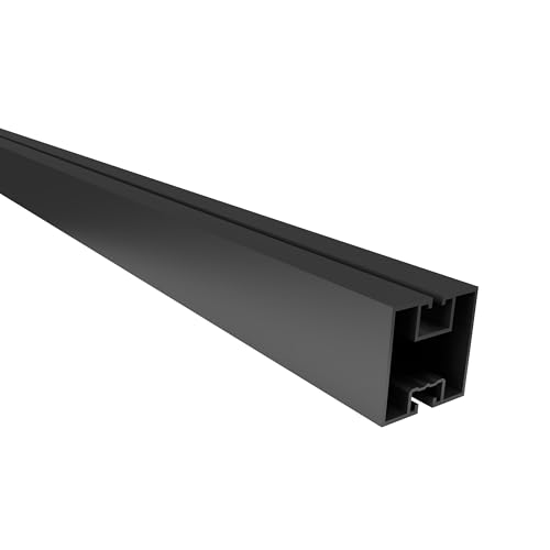 doitBau -6 Stück Montageschiene 4x0,4x0,4 m schwarz für Solarmodule | PV Modul Halterung | Effektive Balkonkraftwerk Halterung | Langlebige Schienen für Solarmodule | Aluprofil für Photovoltaik von doitBau