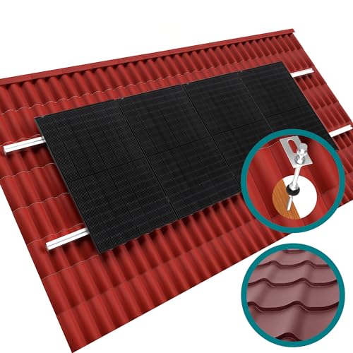doitBau Basis-Montageset 250mm Wellblech/ -Faserzement schwarz für Solarmodule befestigen Photovoltaik Halterung Befestigung PV Montage Set Modul Schrägdach Dach Flachdach doitBau Basis-Montageset 250mm Wellblech/ -Faserzement schwarz für Solarmodule befestigen Photovoltaik Halterung Befestigung PV Montage Set Modul Schrägdach Dach Flachdach von doitBau