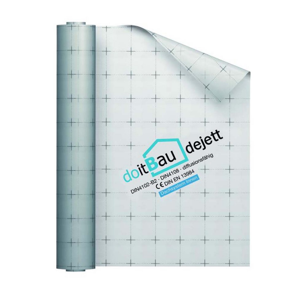 doitBau Dampfbremsfolie 4 Rollen doitBau dejett 2 Dampfbremsbahn je 1,5m x 50m, (4-St) von doitBau