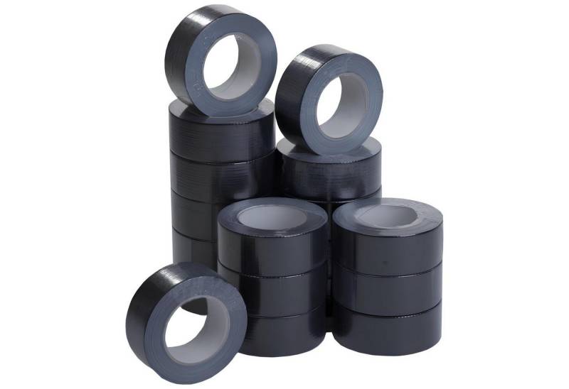 doitBau Klebeband 48 Rollen Gewebeklebeband schwarz 50mm je 50m (48-St) von doitBau