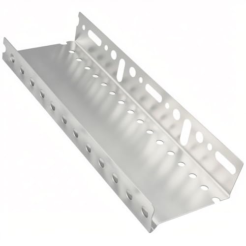doitBau Sockelprofil Aluminium – Sockelschiene Tropfkantenprofil – schlagregendichter WDVS Sockelabschluss – 100 mm Breite je 2 m Profil, 10 Stück = 20 m für Dämmplatten EPS XPS Mineralwolle Fassade von doitBau