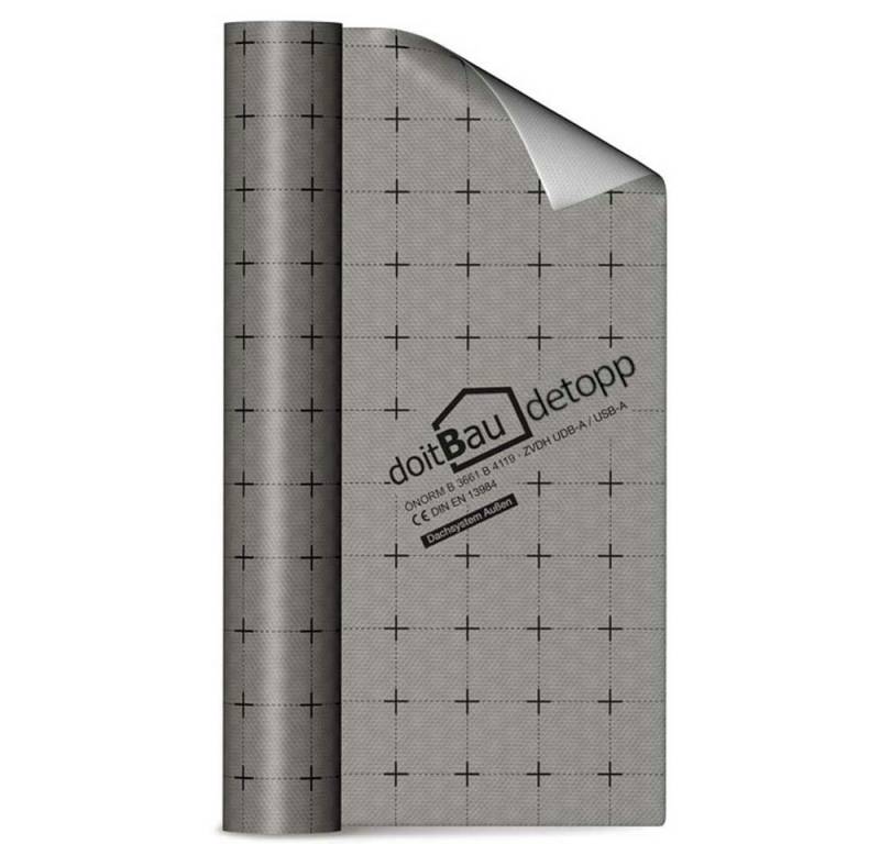 doitBau Unterspannbahn 10 Rollen doitBau detopp Unterspannbahn je 1,5m x 25m, (10-St), 150g/m² von doitBau