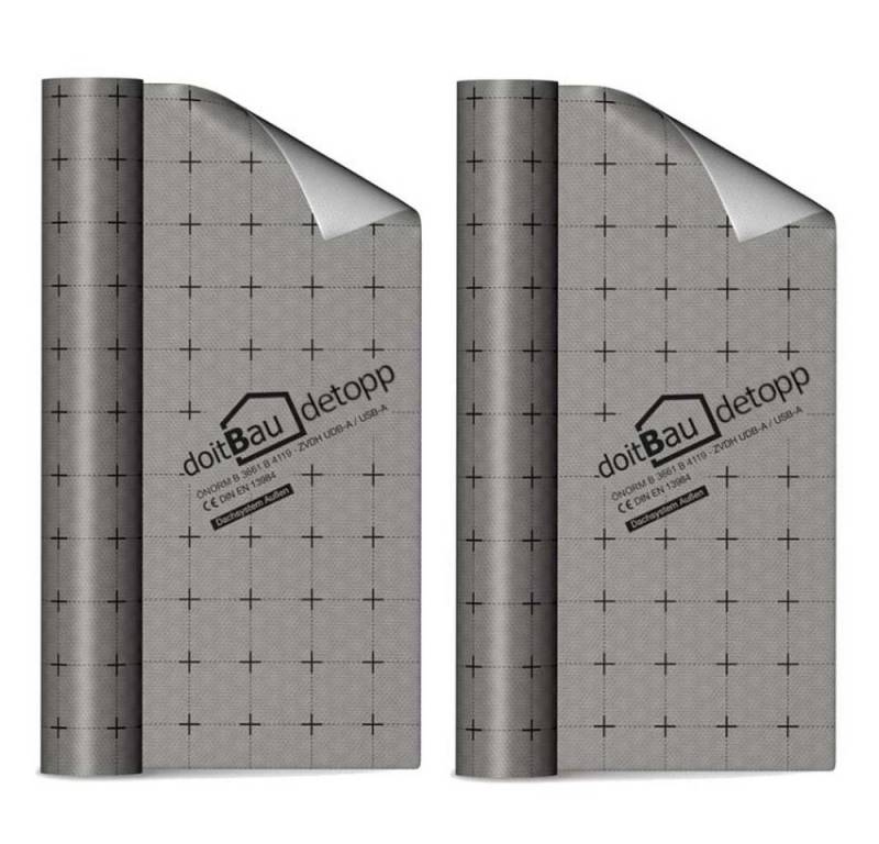 doitBau Unterspannbahn 2 Rollen doitBau detopp Unterspannbahn je 1,5m x 25m, (2-St), 150g/m² von doitBau
