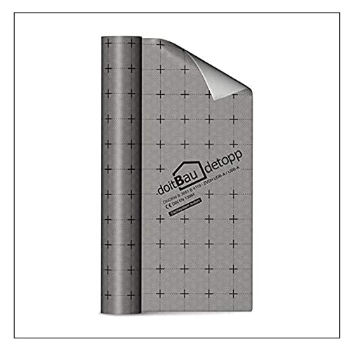 doitBau detopp Unterspannbahn 1,5m x 50m (75m²) 150g/m² - Selbstklebend | Wasserdicht | Diffusionsoffen | Alterungsbeständig | Folie für Dach & Flachdach | Dachfolie von doitBau