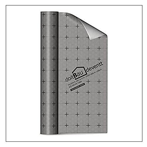 doitBau deventt Unterspannbahn 1,5m x 50m (75m²) 100g/m² - Selbstklebend | Wasserdicht | Diffusionsoffen | Alterungsbeständig | Folie für Dach & Flachdach | Dachfolie von doitBau