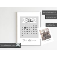 Poster Jahrestag - Digital Oder Druck | Geschenk Valentinstag Freund Freundin Pärchen Personalisiert von domebey