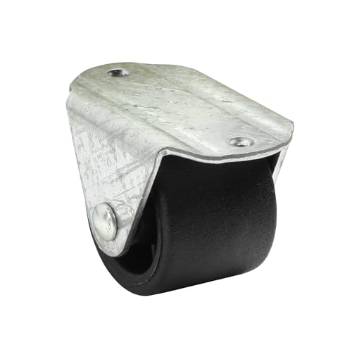 Möbelroller 30mm/45kg, Kistenrolle für Möbel, Bürostuhl, Beistellbett, Schreibtischstuhl, Hocker, Stuhl-Rollen, Doppelrollen, Schwarz, leise, spurlos und robust, aus hochwertigem Kunststoff von domino