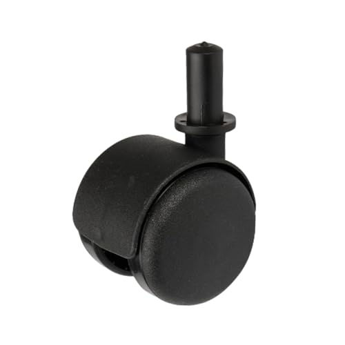Möbelrad Durchmesser 50mm/40kg, Anlage | Möbelrad | Räder für Möbel, Bürostuhl, Beistellbett, Schreibtischstuhl, Hocker | Stuhl-Rad | Schwarz von domino