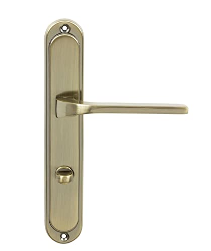 domino Türgriff TIPO M3 WC-Bad 78 Drückergarnitur für Zimmertüren Langschild-Garnitur Türdrücker-Set Türbeschläge von domino