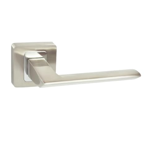 domino Türgriff ohne Schlossrosette quadratischen Rosetten Türklinke für Zimmertür, Bürotür Türbeschläge aus Aluminium Chrom Glänzend/Nickel QUANTA-QR M6/M9 domino Türgriff ohne Schlossrosette quadratischen Rosetten Türklinke für Zimmertür, Bürotür Türbeschläge aus Aluminium Chrom Glänzend/Nickel QUANTA-QR M6/M9 von domino